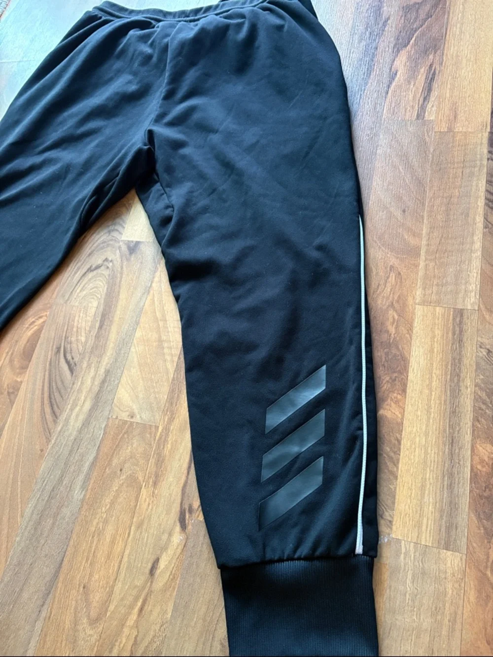 adidas Men’s Black Jogger Sweatpants with Logo Size XL